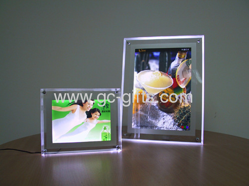 Ultra-tipis kristal cahaya kotak untuk Poster