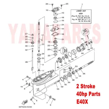 66T-44323-40 Outer Plate Cartridge for Yamaha Hidea Parsun Seatan 2 Stroke 40HP Outboard Engine Lower Casing Spares