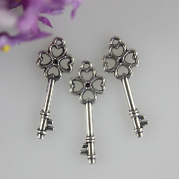 Wholesale 200 Pieces Vintage Color Metal Key Shape Charm Pendants