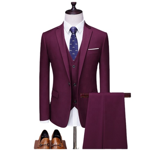 Elegant Slim Fit Wedding Suit Formal Ensemble