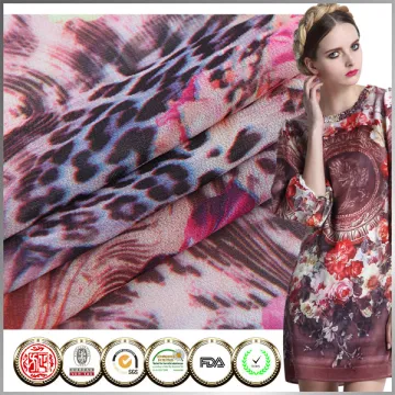 Professional design SGS Certified 75D Custom printed chiffon fabric for clothing