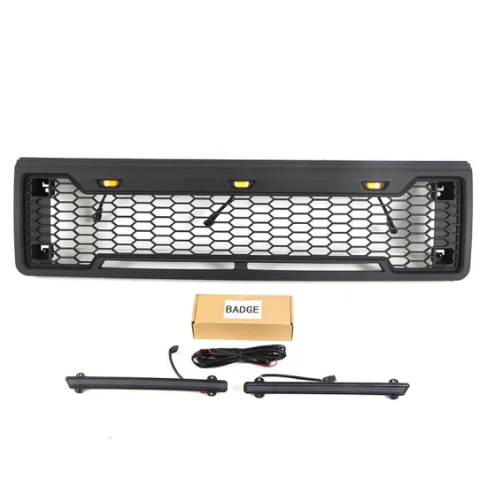 Auto Parts Parrilla ABS Front Grill with LED Bar for 1987-1991 F150