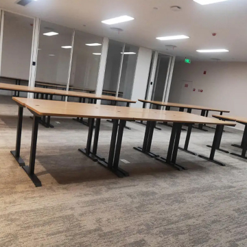 Modular Wooden Single Office Table - Modern Home Office Desk