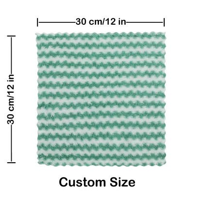 Organic Cotton Green Kitchen Towels and Hand Towels
