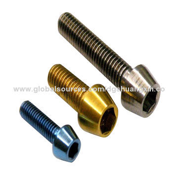 Titanium Screws/Bolts, Used for Instruments, Electrical Equipment