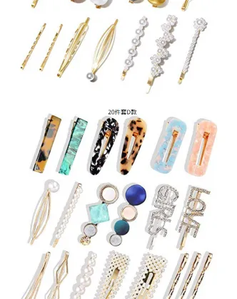 Acetic acid hairpin pearl hairpin set