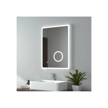 Illuminated LED Mirror with 3x Magnifier