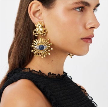 Pendientes elegantes con temática de animales de inspiración occidental para niñas