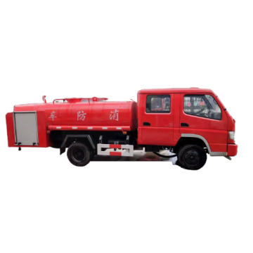 City recuse emergency water tender red fire truck
