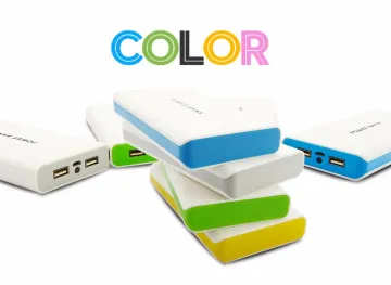 Customized Logo slim Portable cell phone charger 10000 mah dual usb powerbank