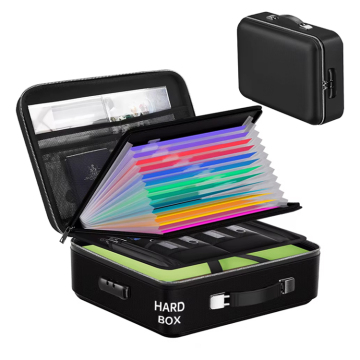 Waterproof Lockable Fireproof Hard Shell Document Storage Bag