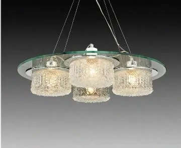 Decorative glass pendent lamp