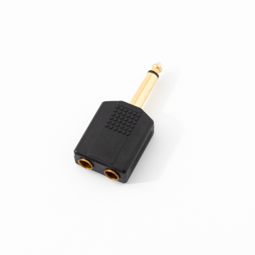 6.35 MM Male to 3.5 MM/6.35 MM Female Stereo Audio Adapter
