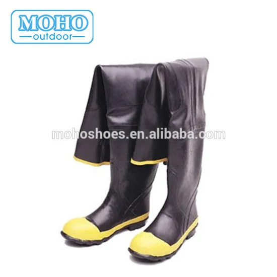 Caddis Rubber Hip safety rain boots with Steel toe fishing rubber hip wader