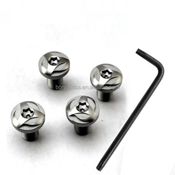 CNC T8 Stainless Steel Screws with Screwdriver - 4 Pieces in Baking Blue, White, Black