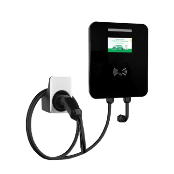 Smart EV Charger with Glass Face Panel, 7KW to 22KW, 5M Cable, RFID Card & App Control for Home Use