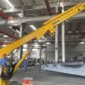 OUCO custom small telescopic marine crane, 15m boom length boat crane, with CCS certification