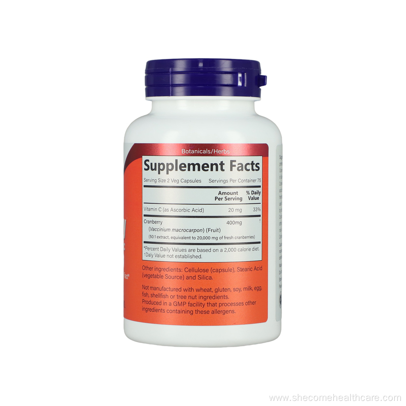 Cranberry healthy urinary Concentrate and Vitamin C Capsules