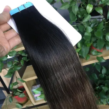 100% Cuticle Remy European Human Hair Silky Straight Balayage Tape In extensions Ombre Tape in hair extensions