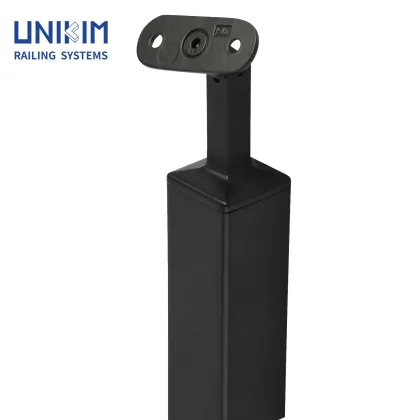 Matte black stainless steel handrail bracket hardware