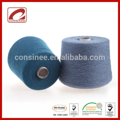 100% Contamination blended yarn Mohair with Wool blended Silk fancy yarn