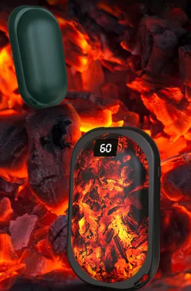 Rechargeable Hot Hand Warmer with Pocket Design - Green Heater for Household Electronics
