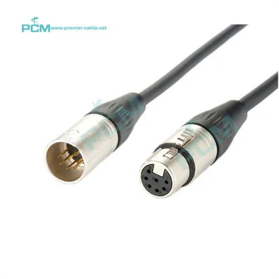 7 Pin XLR Male to Female Vacuum Tube Microphone Cable - 7 Meter / 23 Foot