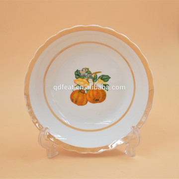 High quality ceramic porcelain dinner plate dish