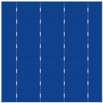 Mono 156mm 20% -22% Cella solare ad alta efficienza