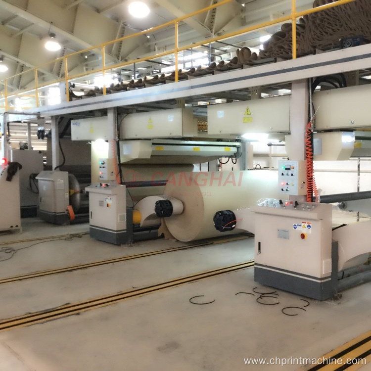 Automatic 3 layers corrugated cardboard prodution line