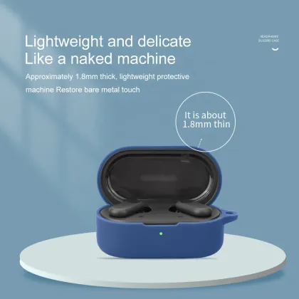 Soft Silicone Keychain Case for OnePlus Buds V Wireless Headphones