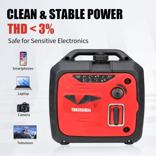 Generador inversor de gasoducto silencioso portátil de 3000 W