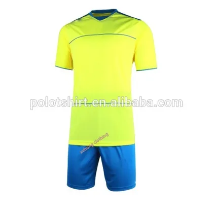 football tracksuit soccer jerseys and pants green and gold color