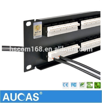 50 port RJ11 telephone voice patch panel / 1U 19" rack mount AMP cat3 patch panel