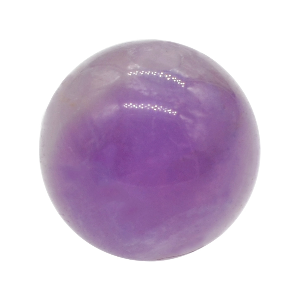 Boules de chakra d&#39;améthyste de 20 mm pour le soulagement du stress Méditation Équilibrer la décoration de la maison Balques de cristal sphères polies