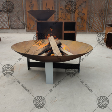 Outdoor Fire Pit Garden Round Bowl Fire Pit