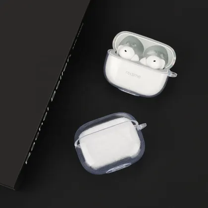 Transparent TPU Protective Case for Realme Buds T300 Earphones