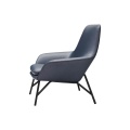 Italienisch moderne minimalistische Leder Nordic Luxus Designer Wohnzimmer Büro Single Sofa Stuhl