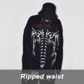 Knitted Black Hoodie Sweater Wholesale