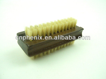 Wood double sides nail brush