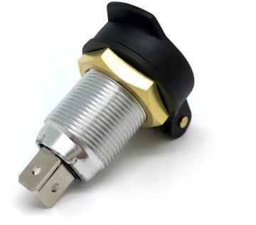 Alloy Din Socket Power Outlet 12V Flush Panel Mount Accessory