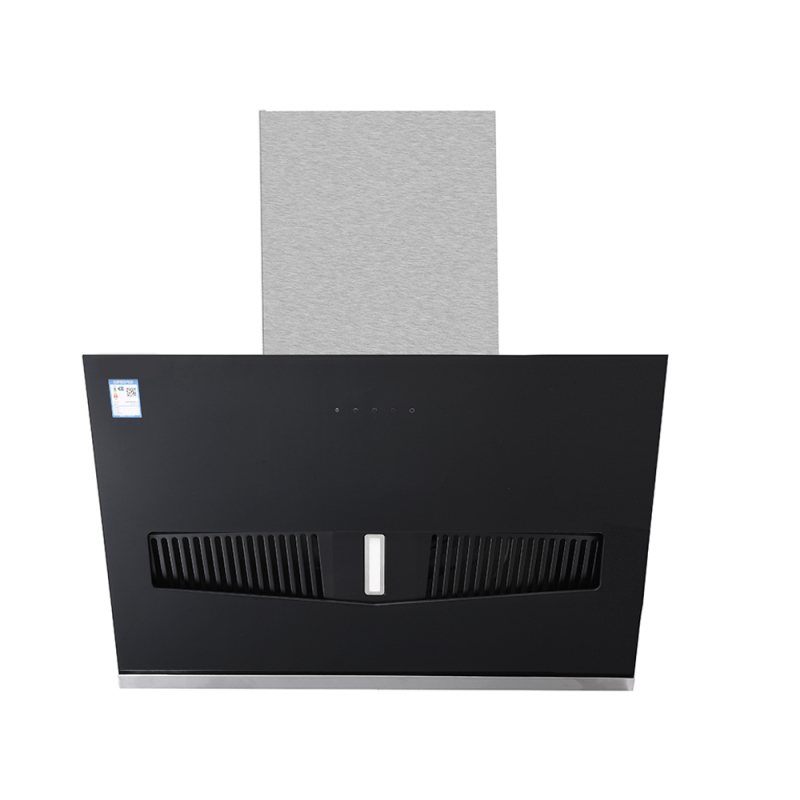 900mm Black Glass Thickness Stainless Steel  Exhaust Vent Range Hood Kitchen Chimney Cooker Exhaust Hood