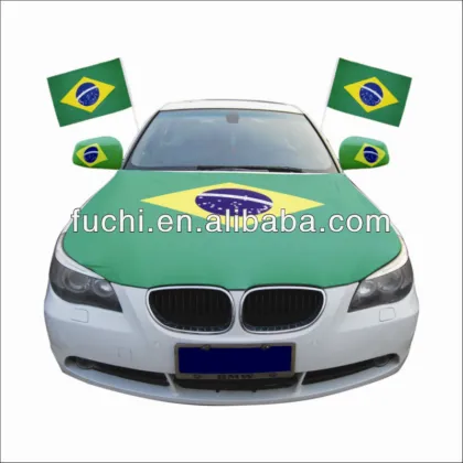 World Cup 2014 Brazil Rearview Mirror Flag Cover: Show Your Support on the Road