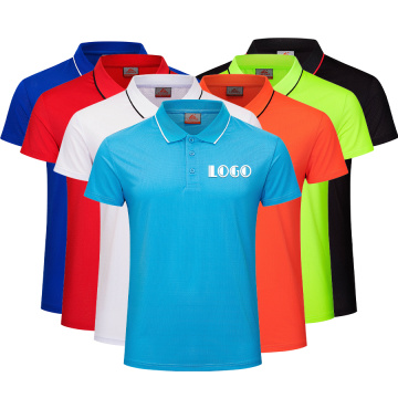 Unisex Dry-Fit Nem Emici Aktif Atletik Polo Tişört