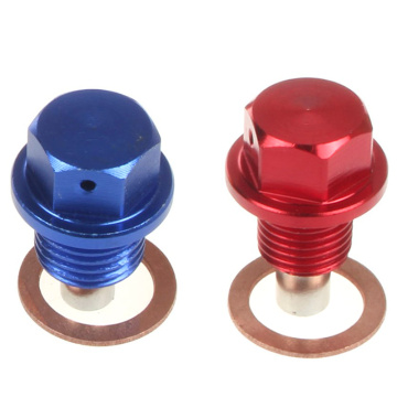 Aluminum alloy magnetic drain plug M12 M14 M20