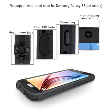 Waterproof phone case for Samsung s6 edge