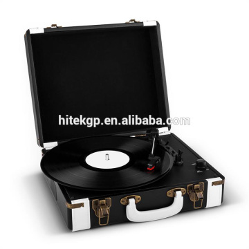Portable suitcase player, usb turntable player, bluetooth vinyl record player