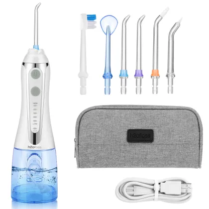 Rechargeable Cordless H2ofloss Water Flosser - IPX7 Waterproof Dental Oral Irrigator