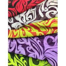 dyed printing soft design pattern chiffon custom fabric