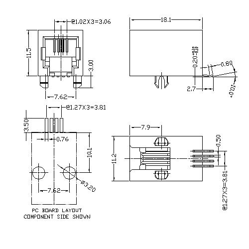 ATRJ5822-4P4C-X-A-X ATRJ5822-4P4C-X-A-X